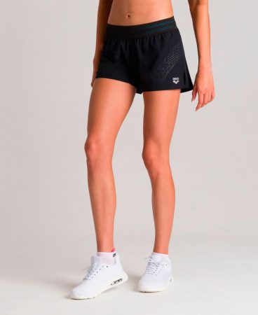 Trousers | Womens Arena A-One Short BLACK-FLUO RED